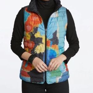Claire Desjardins Wearable Art Reversible Puffer Vest Medium